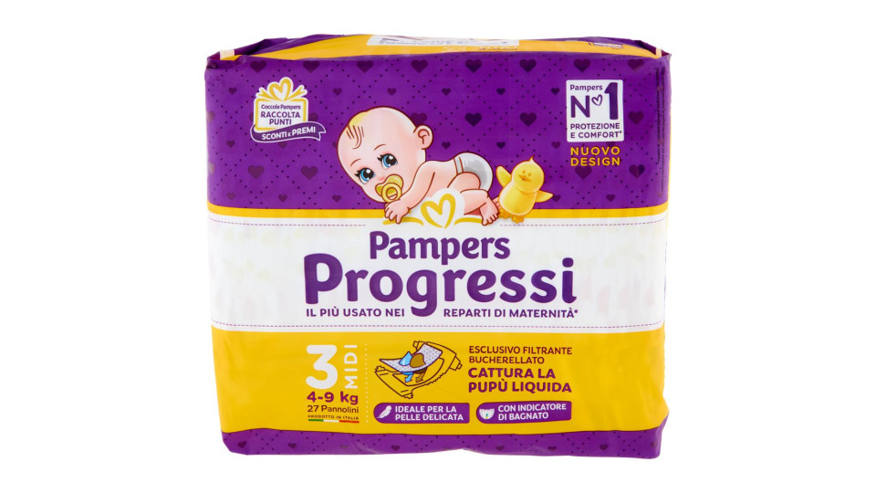 Pampers Progressi Midi 27 pz
