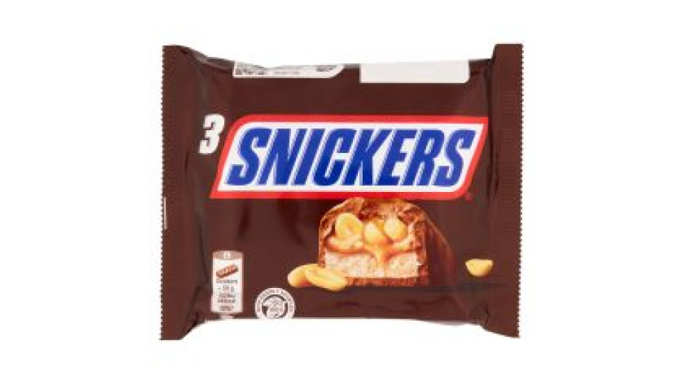 Snickers Snack al Cioccolato, Caramello e Arachidi Tostate 50 g
