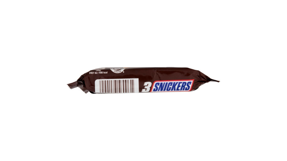 Snickers Snack al Cioccolato, Caramello e Arachidi Tostate 50 g