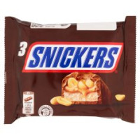 Snickers Snack al Cioccolato, Caramello e Arachidi Tostate 50 g