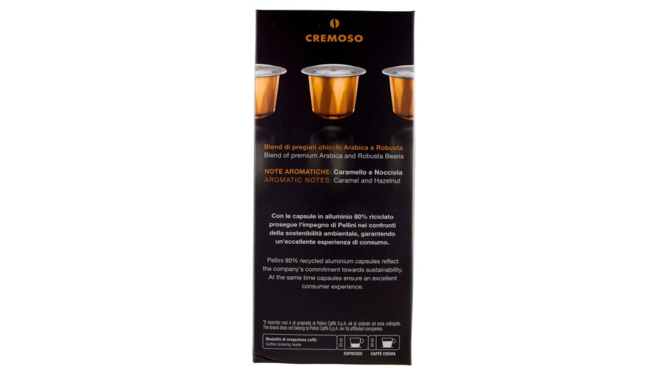 Pellini Cremoso Compatibili Nespresso* 30 Capsule 165 g