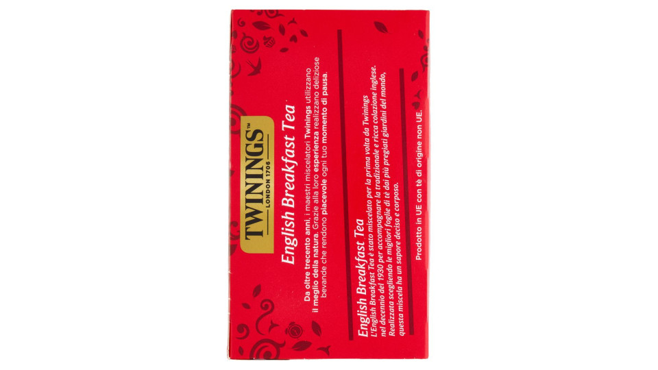 Twinings English Breakfast Tea Tè Nero 50 filtri The 100 g