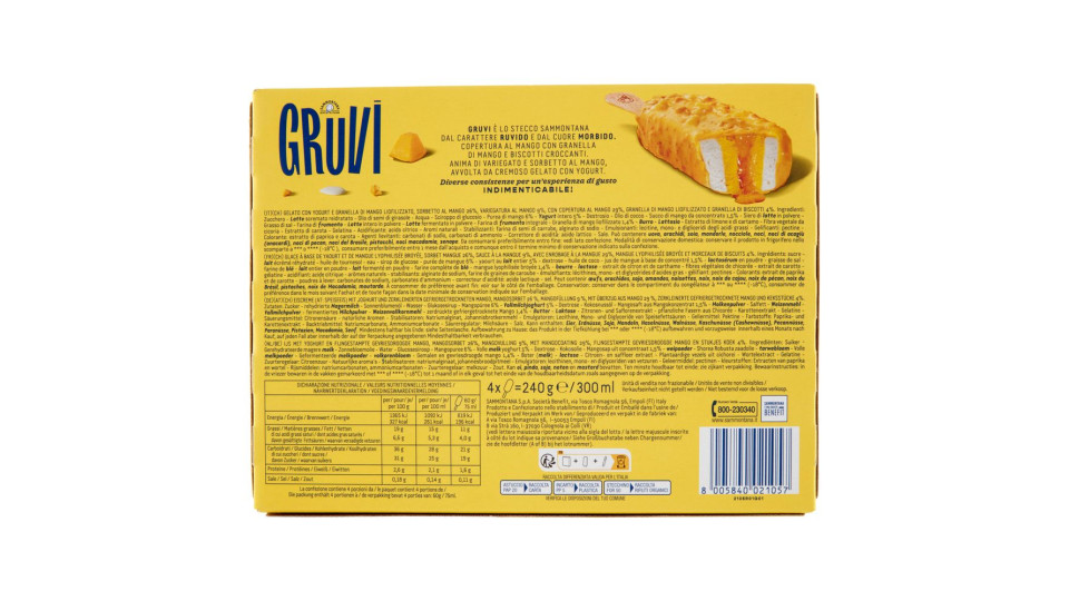 Sammontana Gruvi Mango Ramingo 4 x 60 g