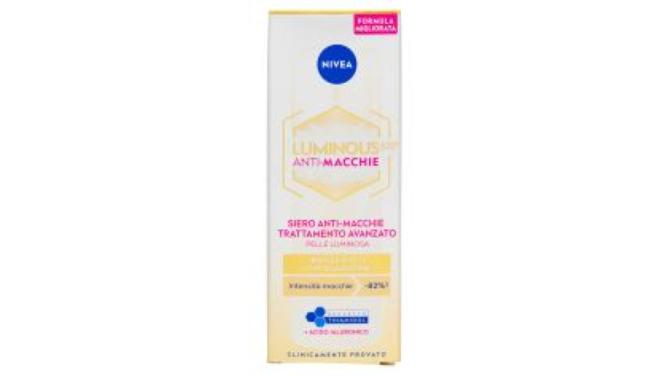Nivea Luminous630 Anti-Macchie Siero Anti-Macchie Trattamento Avanzato 30 ml