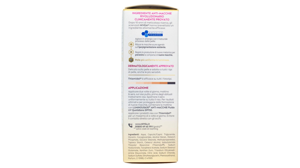 Nivea Luminous630 Anti-Macchie Siero Anti-Macchie Trattamento Avanzato 30 ml