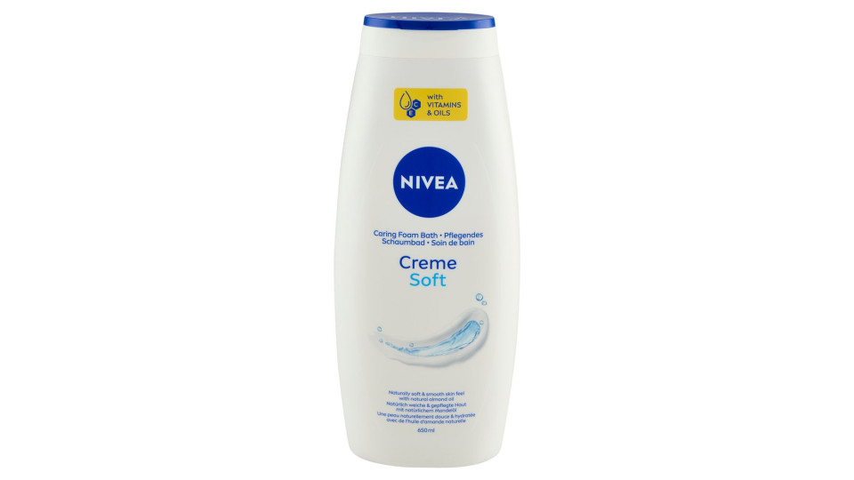 Nivea Creme Soft Caring Foam Bath 650 ml