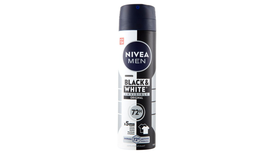 Nivea Men Black & White Invisible Original Anti-Perspirant 150 ml