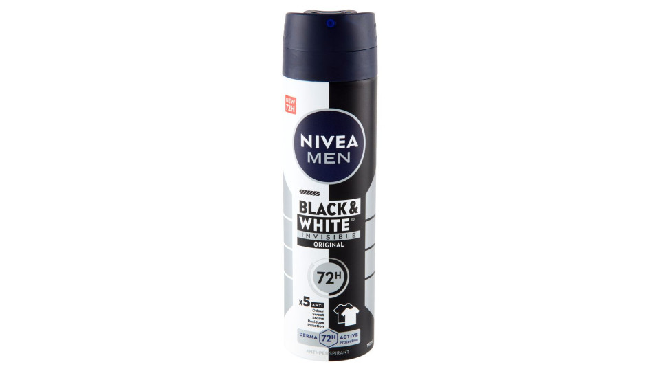 Nivea Men Black & White Invisible Original Anti-Perspirant 150 ml