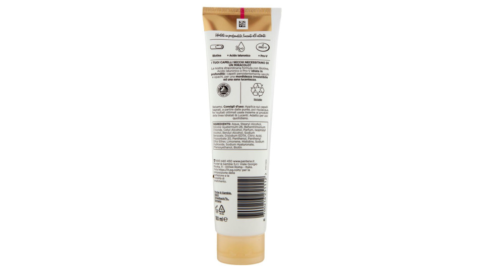 Pantene Pro-V miracles Idratati & Lucenti Balsamo Idratante 160 ml