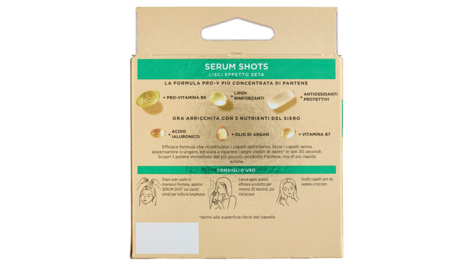 Pantene Pro-V Lisci Effetto Seta Serum Shots Active Nutri-Plex 3 x 15 ml