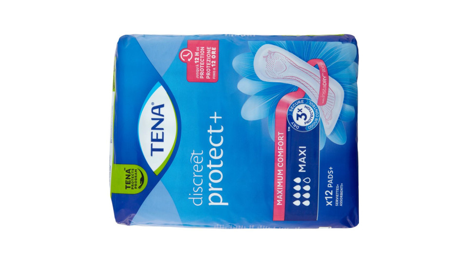 Tena discreet protect+ Maxi Assorbenti 12 pz