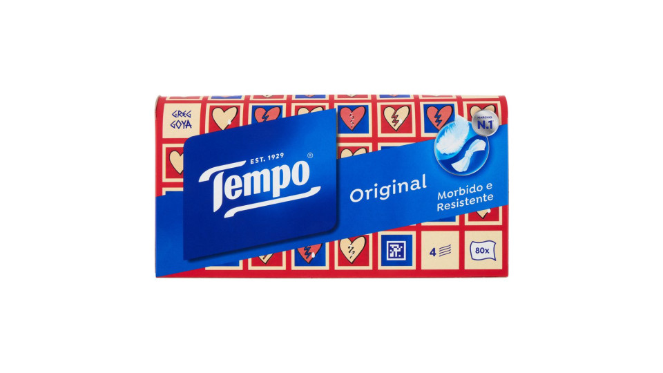 Tempo Original Fazzoletti 4 veli 80 pz Box