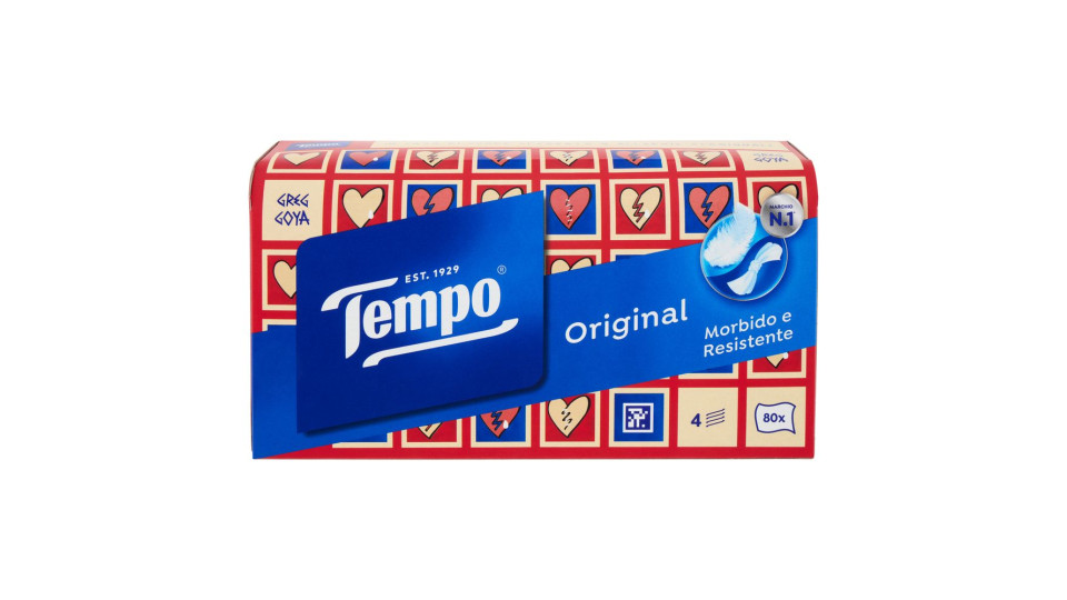 Tempo Original Fazzoletti 4 veli 80 pz Box