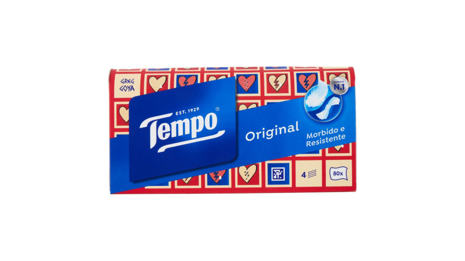 Tempo Original Fazzoletti 4 veli 80 pz Box