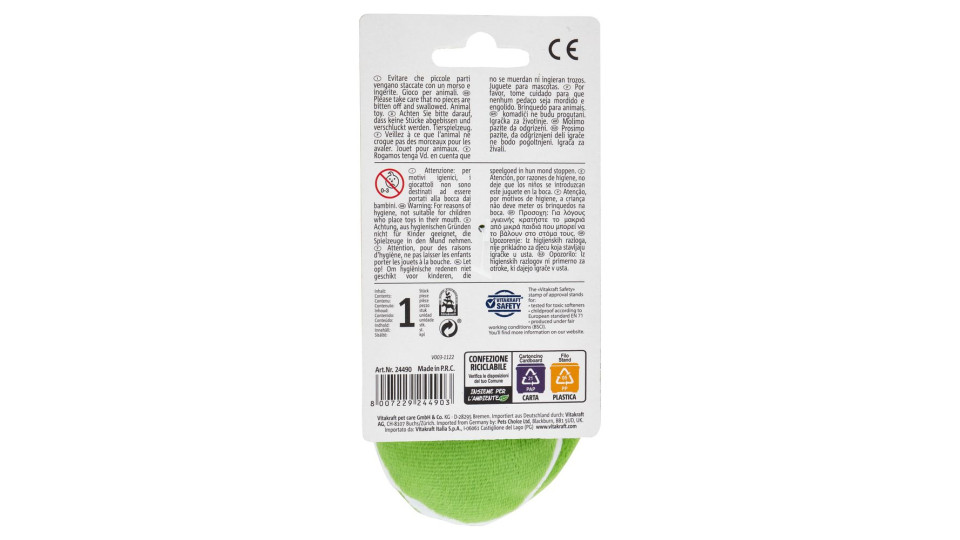 Vitakraft Lovely Pantofola in peluche 1 pz