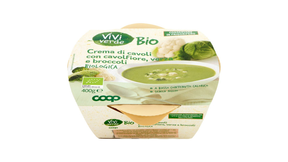 Crema Di Cavoli Con Cavolfiore, Verza E Broccoli Biologica 400 G