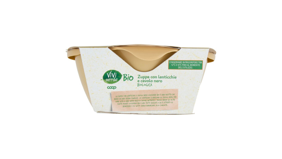 Zuppa Con Lenticchie E Cavolo Nero Biologico 400 G