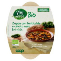 Zuppa Con Lenticchie E Cavolo Nero Biologico 400 G