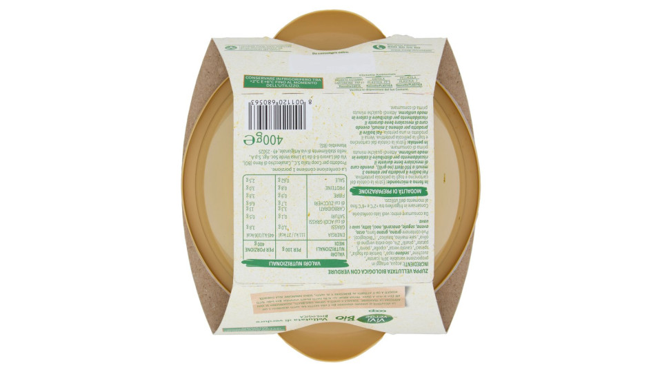Vellutata Di Verdure Biologica 400 G