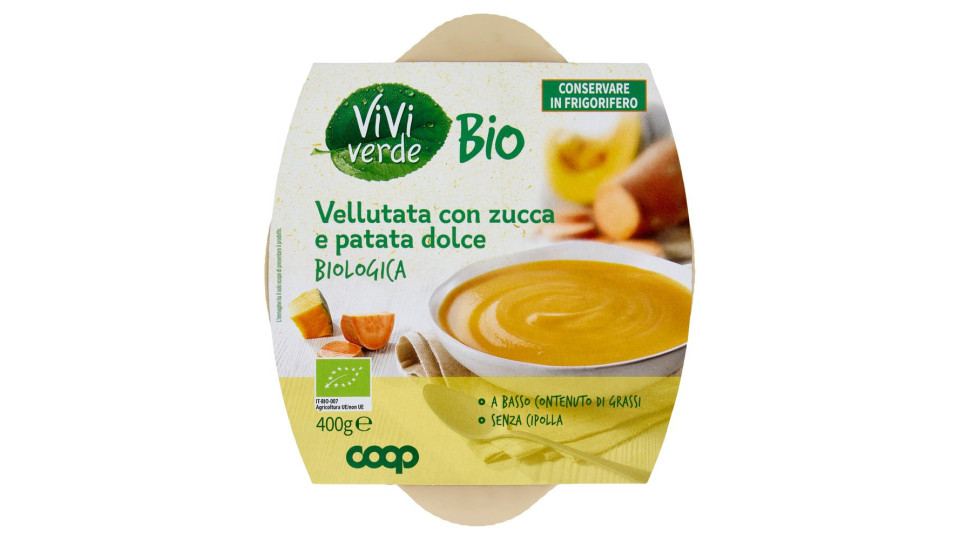 Vellutata Con Zucca E Patata Dolce Biologica 400 G