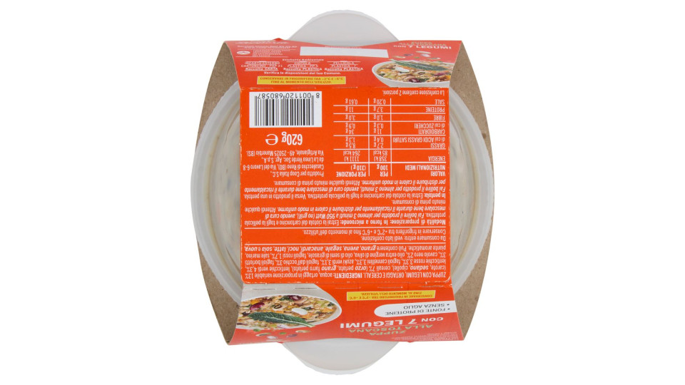 Zuppa Alla Toscana Con 7 Legumi 620 G