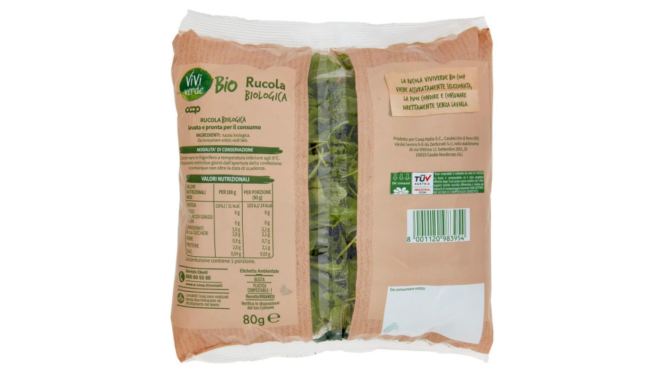 Rucola Biologica 80 G