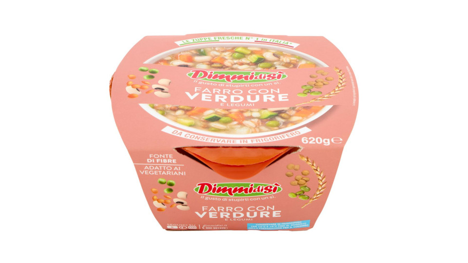 Dimmidisì Farro Con Verdure E Legumi 620 G