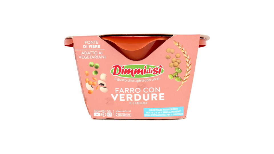 Dimmidisì Farro Con Verdure E Legumi 620 G