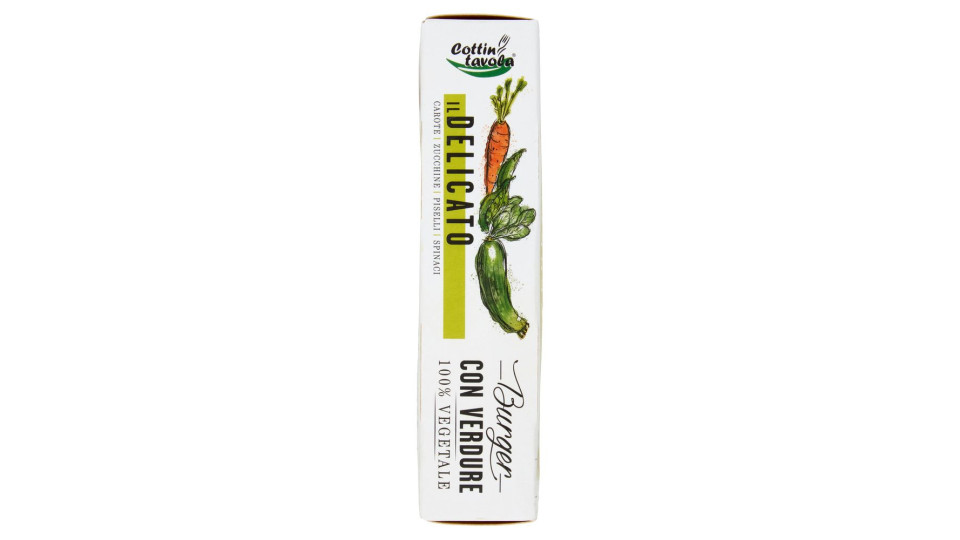 Cottin Tavola 100% Vegetale Burger Con Verdure Il Delicato 2 X 100 G