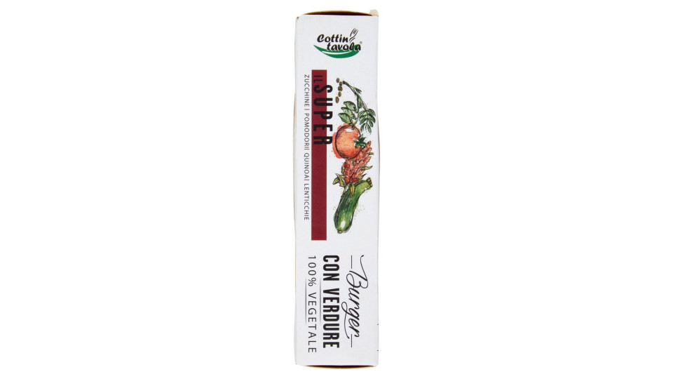 Cottin Tavola 100% Vegetale Burger Con Verdure Il Super 2 X 100 G