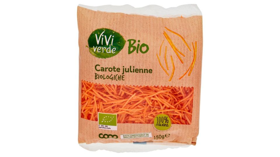 Carote Julienne Biologiche 150 G