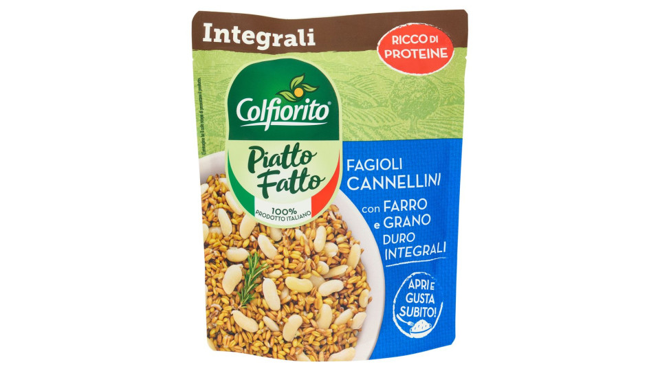 Colfiorito Piatto Fatto Fagioli Cannellini Con Farro E Grano Duro Integrali 250 G