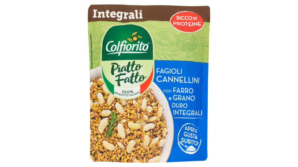 Colfiorito Piatto Fatto Fagioli Cannellini Con Farro E Grano Duro Integrali 250 G