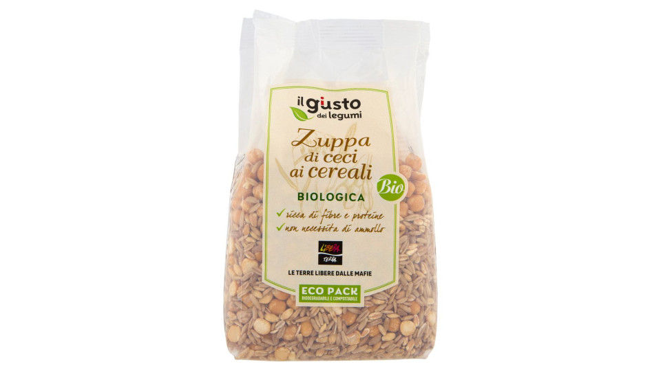 Libera Terra Il Giusto Gusto Dei Legumi Zuppa Di Ceci Ai Cereali Biologica 400 G