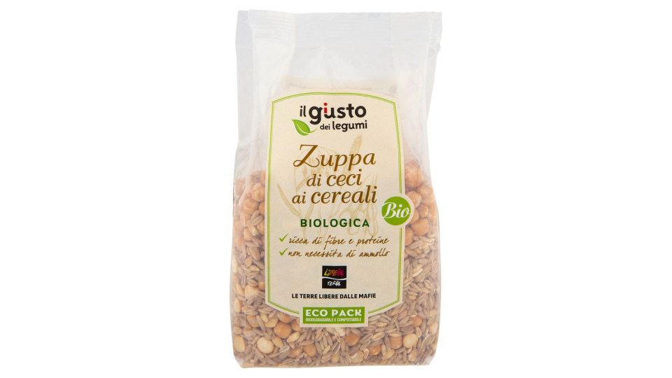 Libera Terra Il Giusto Gusto Dei Legumi Zuppa Di Ceci Ai Cereali Biologica 400 G