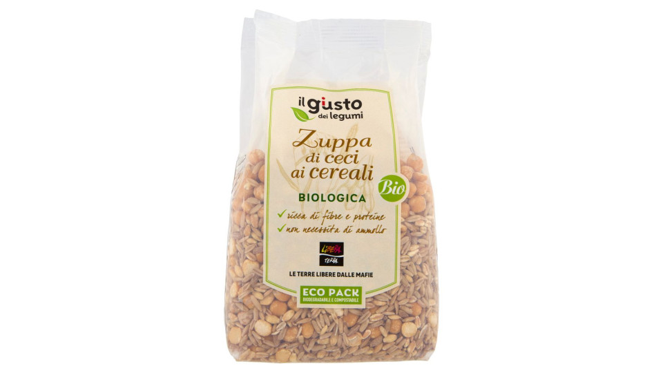 Libera Terra Il Giusto Gusto Dei Legumi Zuppa Di Ceci Ai Cereali Biologica 400 G