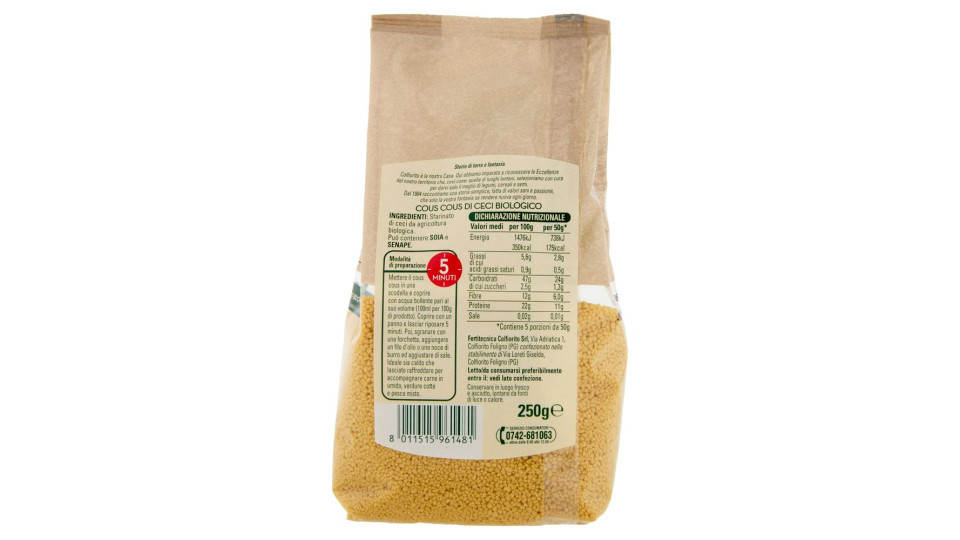 Colfiorito Bio Cous Cous Di Ceci 250 G