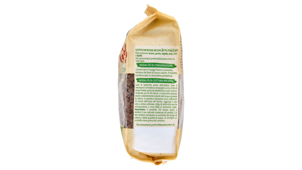 Lenticchie Rosse Biologiche 400 G