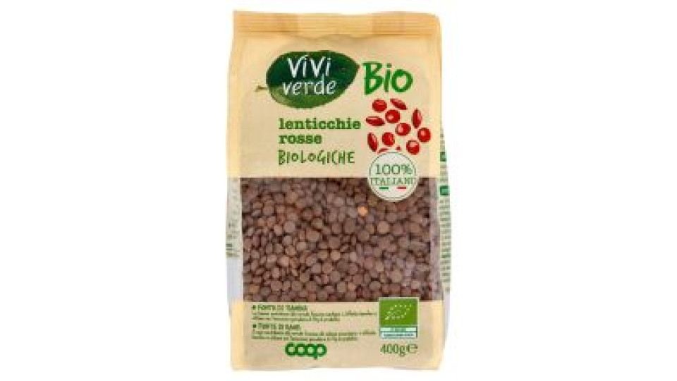 Lenticchie Rosse Biologiche 400 G