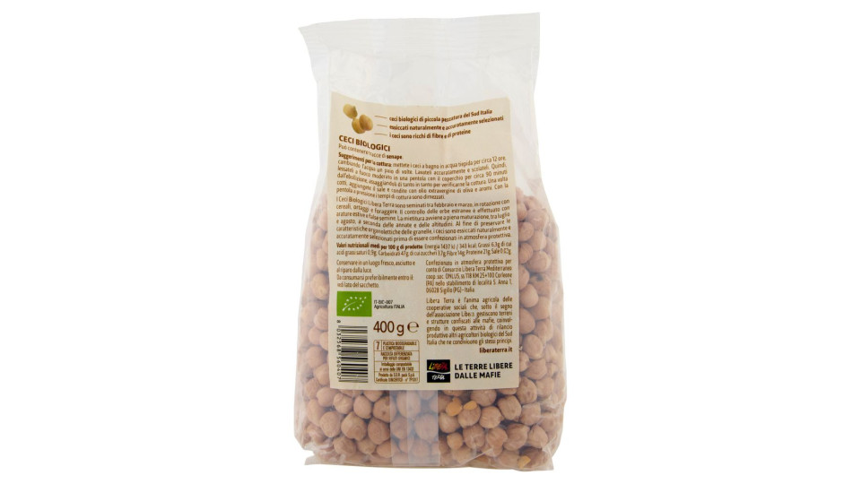 Libera Terra Il Giusto Gusto Dei Legumi Ceci Biologici 400 G
