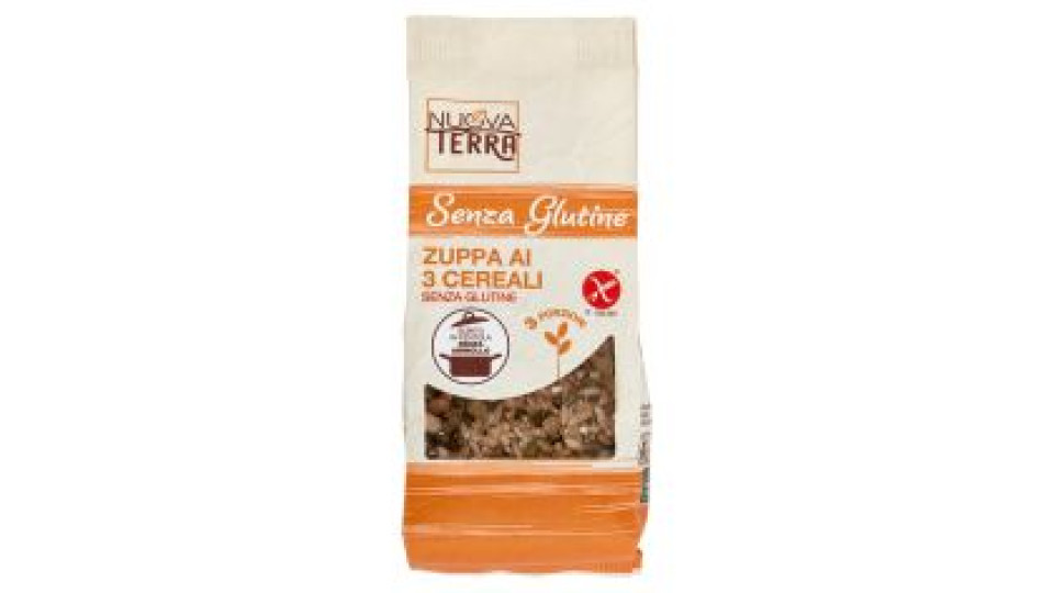 Nuova Terra Senza Glutine Zuppa Ai 3 Cereali Senza Glutine 200 G