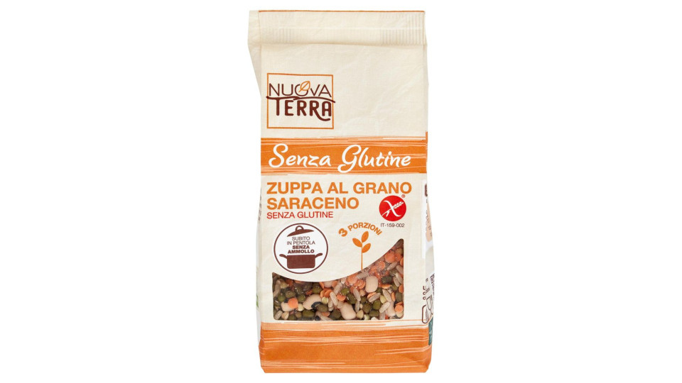 Nuova Terra Senza Glutine Zuppa Al Grano Saraceno Senza Glutine 200 G