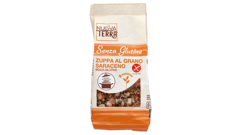 Nuova Terra Senza Glutine Zuppa Al Grano Saraceno Senza Glutine 200 G