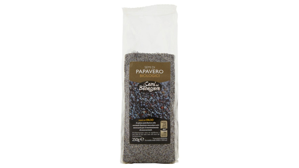 I Semi Del Benessere Semi Di Papavero Biologici 250 G
