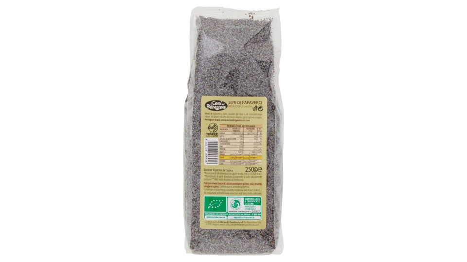 I Semi Del Benessere Semi Di Papavero Biologici 250 G