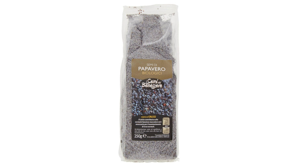 I Semi Del Benessere Semi Di Papavero Biologici 250 G