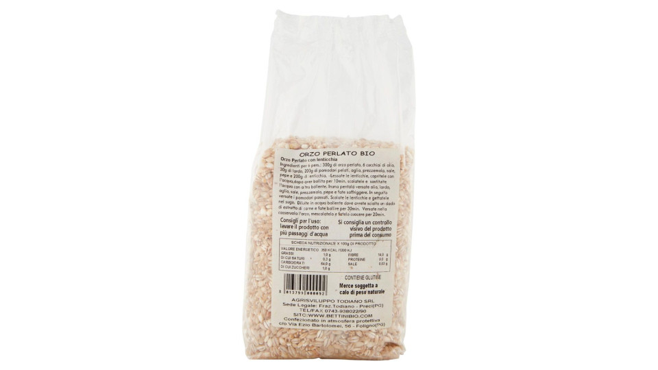 Bettini Orzo Perlato Bio 500 G
