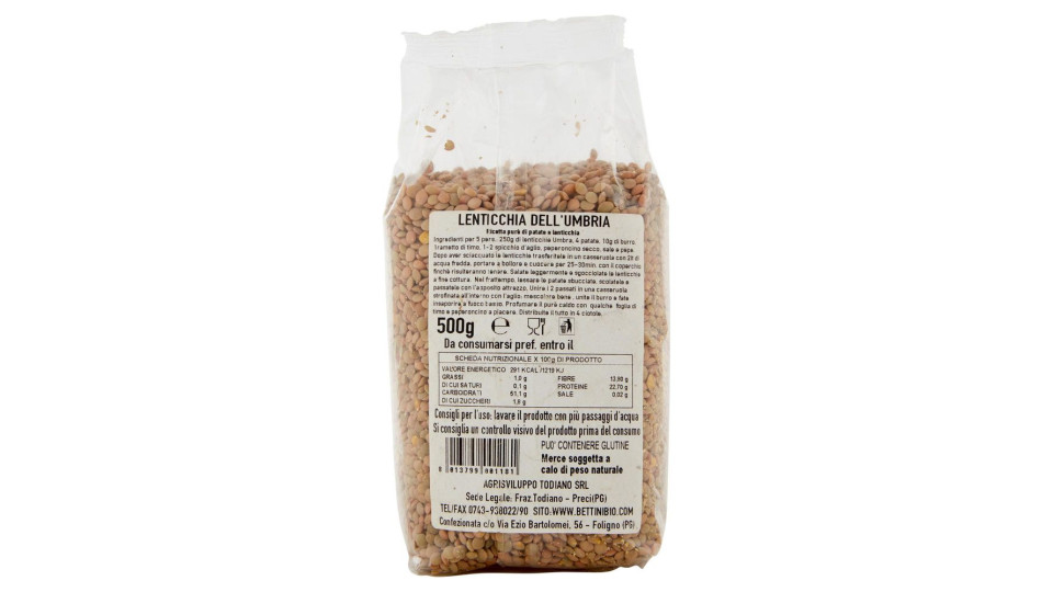 Bettini Lenticchia Dell'umbria 500 G