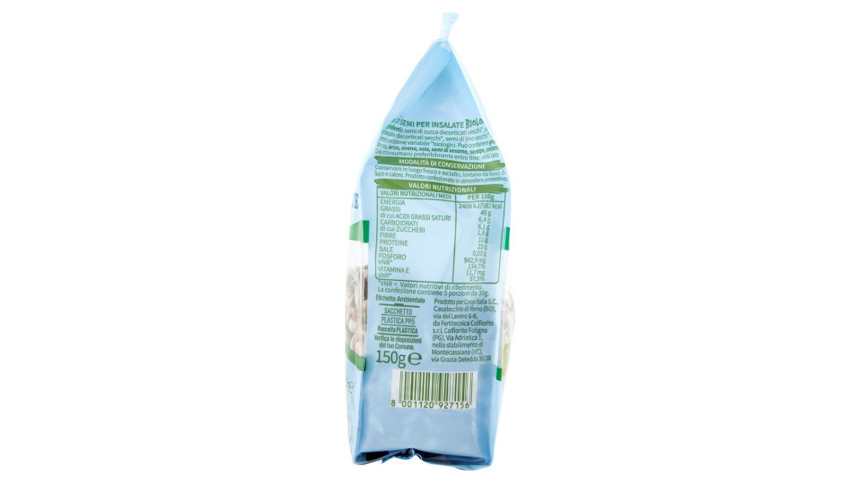 Mix Di Semi Per Insalate Biologici 150 G