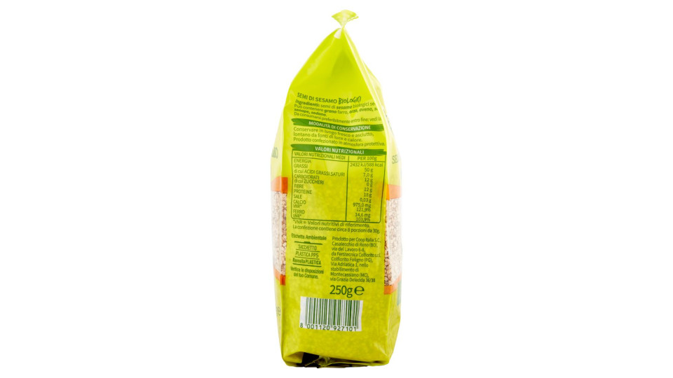 Semi Di Sesamo Biologici 250 G